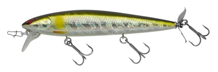 NORIES LayDown Minnow Wake Prop Plus #BR-194H Hologram Ayu