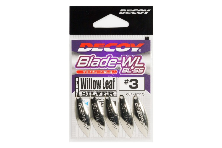 DECOY BL-5 Blade WL Willow Leaf # 3.5 Silver