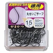 GAMAKATSU Round Seigo Surf Hineri [NS Black] #16 Box (45pcs)