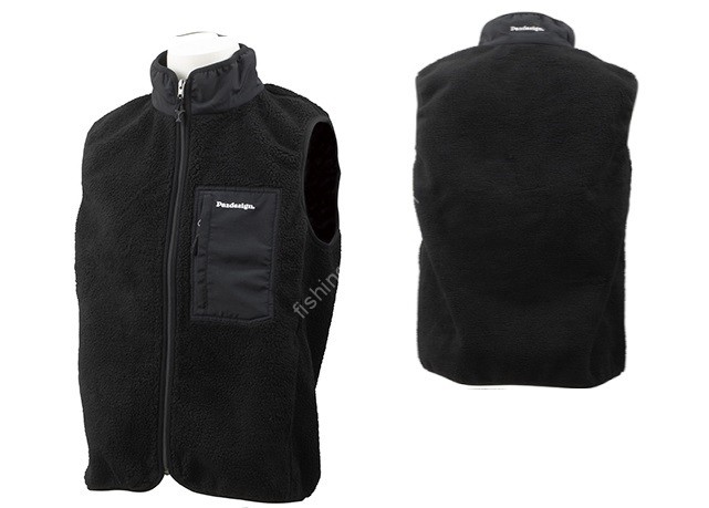 PAZDESIGN SJK-021 Boa Fleece Vest (Black/Charcoal) 3L