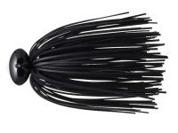 DEPS Hype Football Jig 3/8oz Silicone Fine Skirt #63SF Black