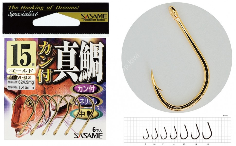SASAME RM-03 Ken-tsuki Madai Gold #13 Hooks, Sinkers, Other buy at