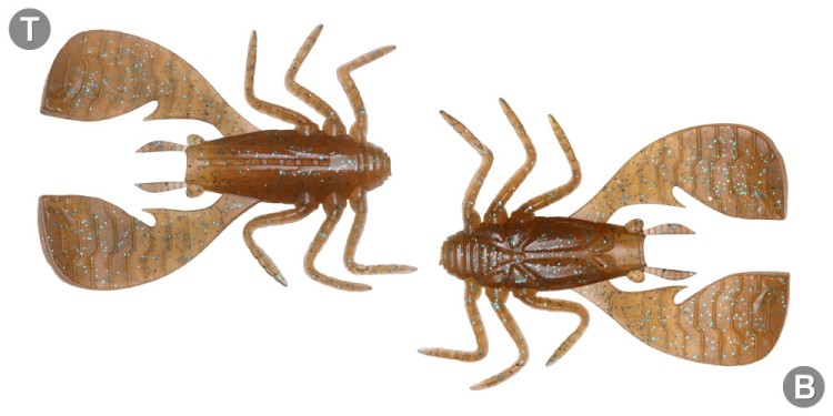 MEGABASS Fuwabug 3.8'' #Cinnamon Blue Flake (4pcs)