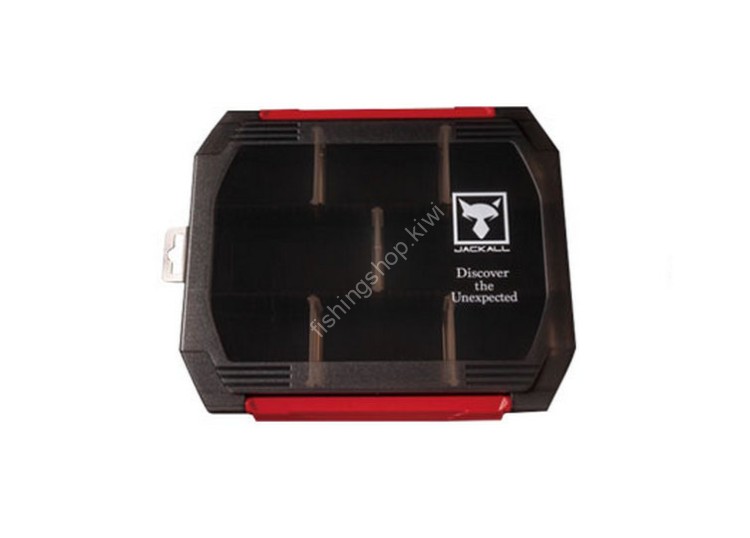JACKALL 1500D Double Open Tackle Box S #Clear Black (Smoke)
