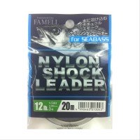 YAMATOYO Nylon Shock Leader For Seebass [Natural Smoke] 20m #3 (12lb)