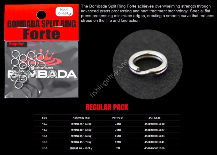 BOMBA DA AGUA Bombada Split Ring Forte #2 (Regular Pack)