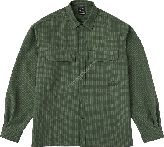 DAIWA DE-8924 Stream Shirt (Ash Green) L
