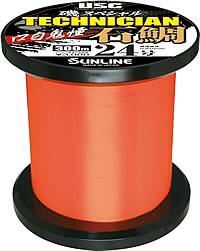 SUNLINE Iso Special Technician Ishidai Kuchihiraki Tou [Honishi Orange] 300m #22 (80lb)