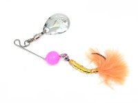 MUKAI B-Ball Feather # B-BF2 Fluorescent Pink / Orange