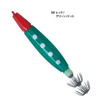 GAMAKATSU Speed Metal Sutte SF (Slide Fall) No.15 #09 Red / Green / Dot
