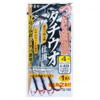 GAMAKATSU Tsuranuki Tachiuo Shikake [Red] #6 (3pcs)