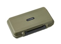 GAMAKATSU Waterproof Parts and Hook Stocker LE500 #Army Green