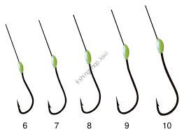 Gamakatsu Luminous Goby Hooks With Thread 10-1.5