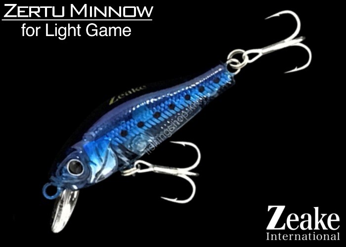 ZEAKE Zertu Minnow 36S # ZRTS003 Blue Shirasu