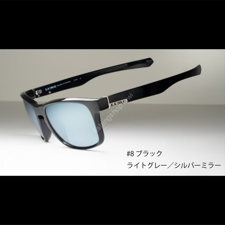 GAMAKATSU LE3001 Polarized Glass Spekkies LUNA #8 Black: Light Gray & Silver Mirror