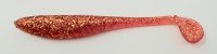 INX.LABEL Swirl Tail Shad 4.8inch #04 Clear Red / Gold