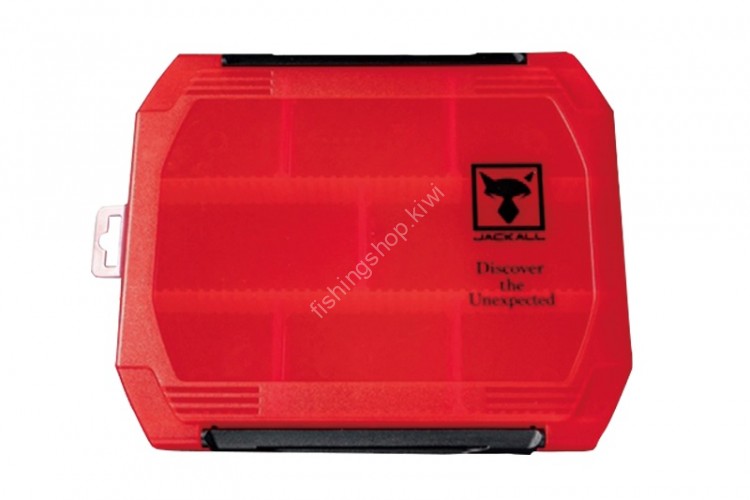 JACKALL 1500D W Open Tackle Box S Clear Red