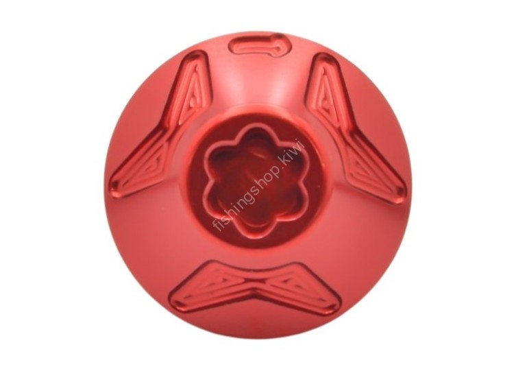 LIVRE Center Handle Nut for Shimano Left-Handed #Red