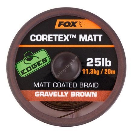 FOX Edges Coretex Matt [Gravelly Brown] 20m (25lb)
