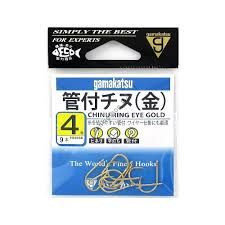 GAMAKATSU Chinu Ring Eye [Gold] #4 (9pcs)