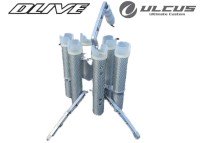 DLIVE×ulcus Rod Stand FORCE 6pcs specification #Silver Carbon tone