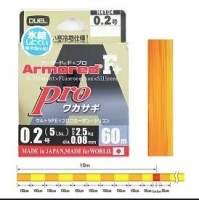 DUEL Armored F+ Pro Wakasagi [Orange&Yellow w/Red Marking] 60m #0.2 (5lb)