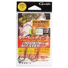 GAMAKATSU Saber Point Hooking Master w/Thread  Double Knot [Nano Smooth Coat] L (2pcs)