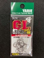 YARIE GL Hook 736 #8 (16pcs)