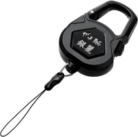 GAMAKATSU WK2005 Gama Wakasagi Silver Elegant Safety Rope 140cm #1 Black