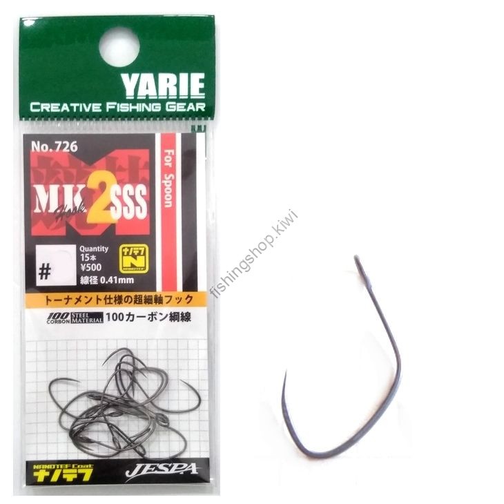 YARIE MK Hook 2 SSS 726 #10 (15pcs)