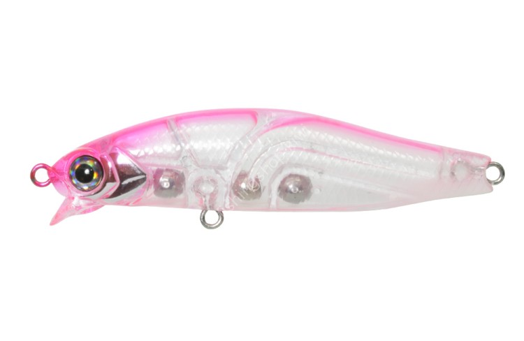 ISSEI Kaitaro Ame Minnow 55SR-SF #003 Pink Buck Tail Glow