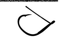 DAIWA Bassers Worm Hook SS Guarded Wacky #1/0 (4pcs)