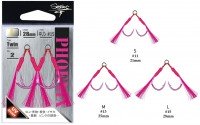 SEASON Phoenix Twin Hook [Pink] M (2pcs)
