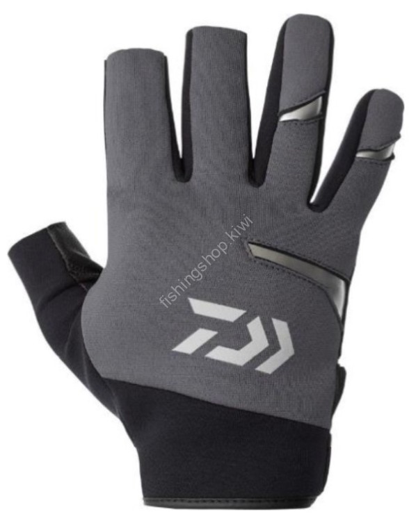 DAIWA DG-8424W Cold Protection Light Grip Gloves 3 Long Cut (Gunmetal) M