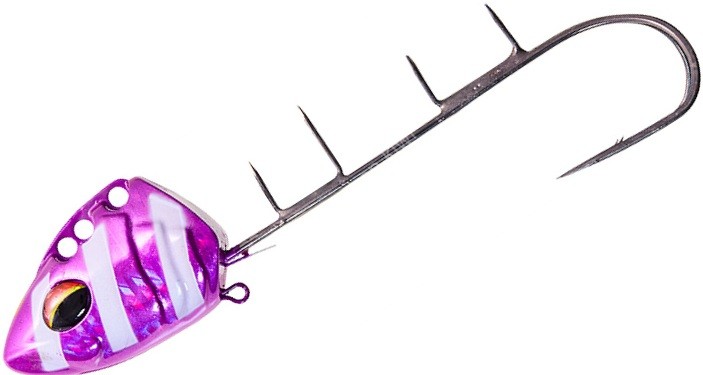 DAIWA Kaiteki Fune Tachiuo Tenya SS No.50 AG W #Purple Zebra Luminova Blue Glow