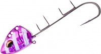 DAIWA Kaiteki Fune Tachiuo Tenya SS No.50 AG W #Purple Zebra Luminova Blue Glow