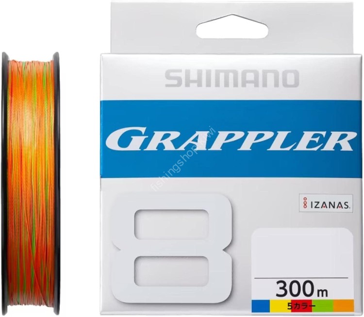 SHIMANO Grappler 8 PE [10m x 5 colors] 300m #5 (98.2lb)