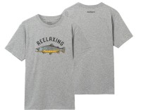 SHIMANO SH-003V Organic Cotton Graphic T-shirt Melange Gray WS