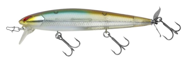 NORIES LayDown Minnow Wake Prop Plus #BR-437 Wakasagi Gear Tension
