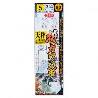 GAMAKATSU Tou Kawahagi Shikake Balance 2 Piece Rig [White] 5-3 (2pcs)