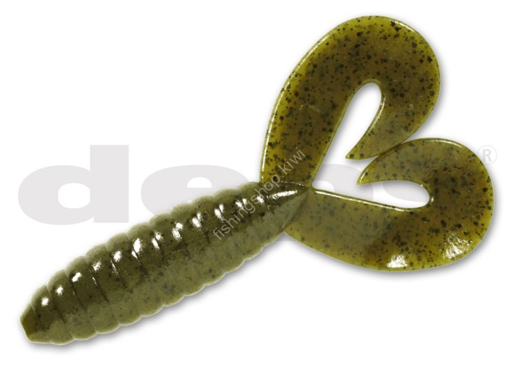 DEPS DeathAdder Grab Twin Tail 4.5" #12 Green Pumpkin