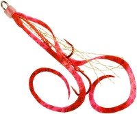 START Spare Unit Double Hook Skinny Short Curly S #52 Shima Red SK