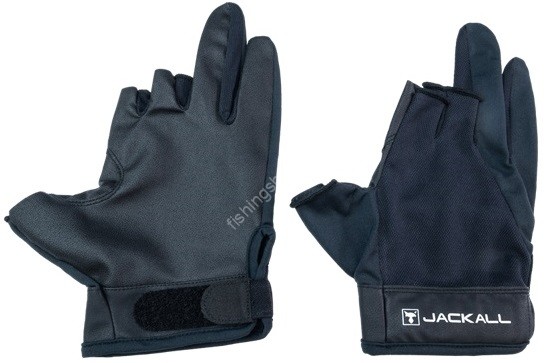 JACKALL Dry Mesh Game Gloves (Black) S