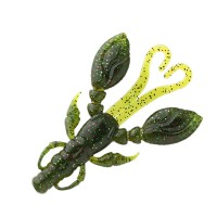 ECOGEAR Rock Claw 3'' #133 Green Pumpkin Black FLK./Watermelon Red + Green FLK. Back