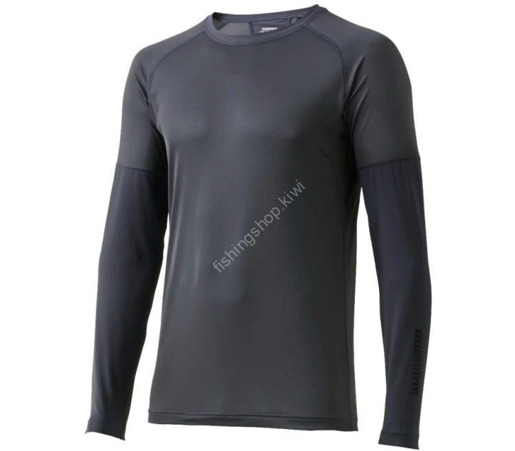 SHIMANO IN-000V Sun Protection Hybrid Inner Shirt Black 2XL
