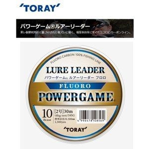 TORAY Powergame Lure Leader Fluoro [Natural] 30m #2 (10lb)