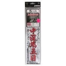 GAMAKATSU Light Chufukaba Gomoku Shikake 5 Piece Rig [Chameleon Pearl] 18-10