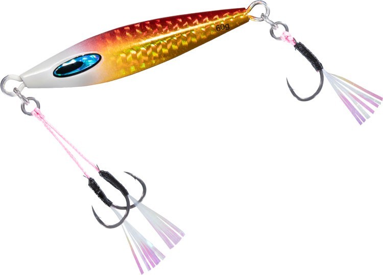 DAIWA Saltiga FK Jig TG SLJ 30g #Parallel Holo Akakin Glow Head