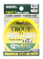 VARIVAS Trout Shock Leader Ti-F Fluorocarbon [Natural] 30m #3 (12lb)