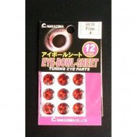 NAKAZIMA #6870 Eyeball  Sheet D12mm Red